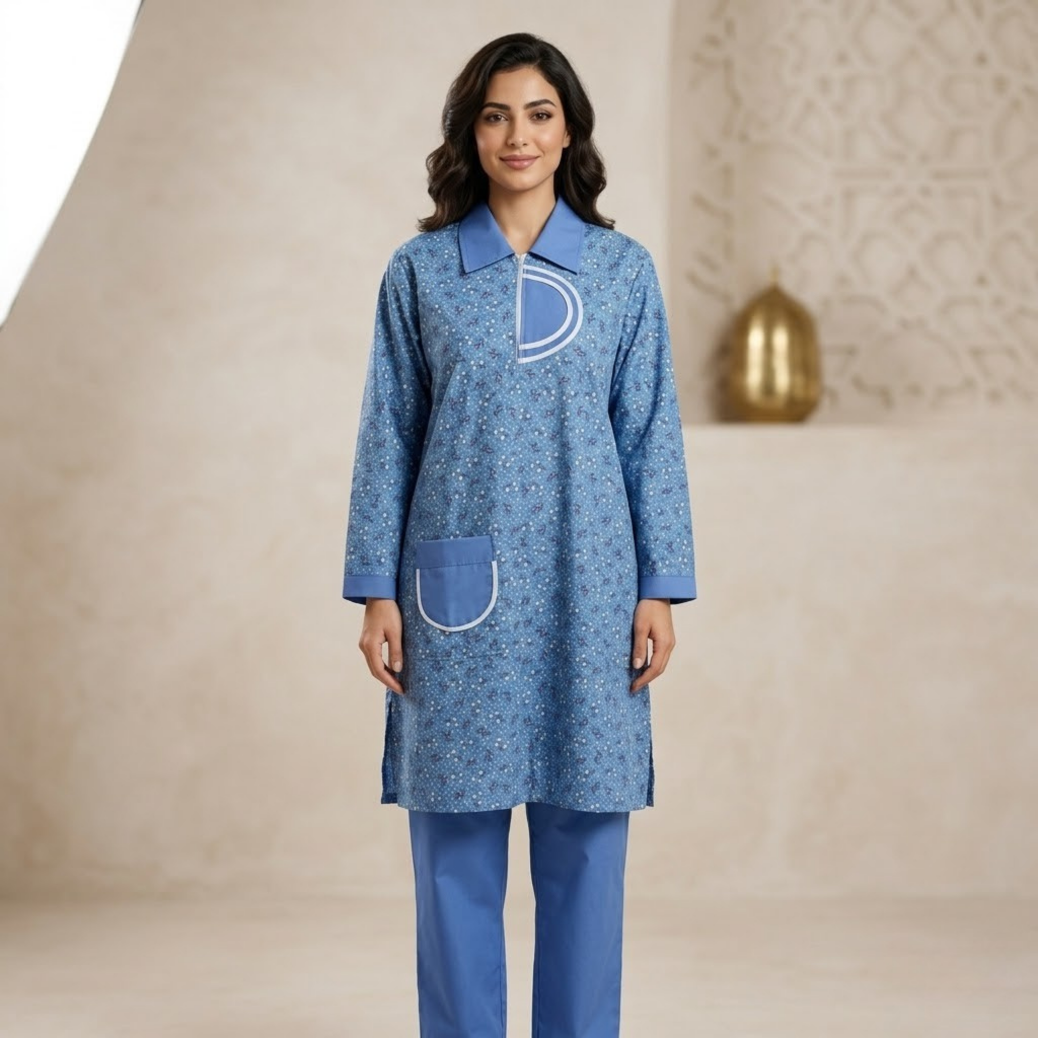 Printed Khaddama 2Pcs L/S 014