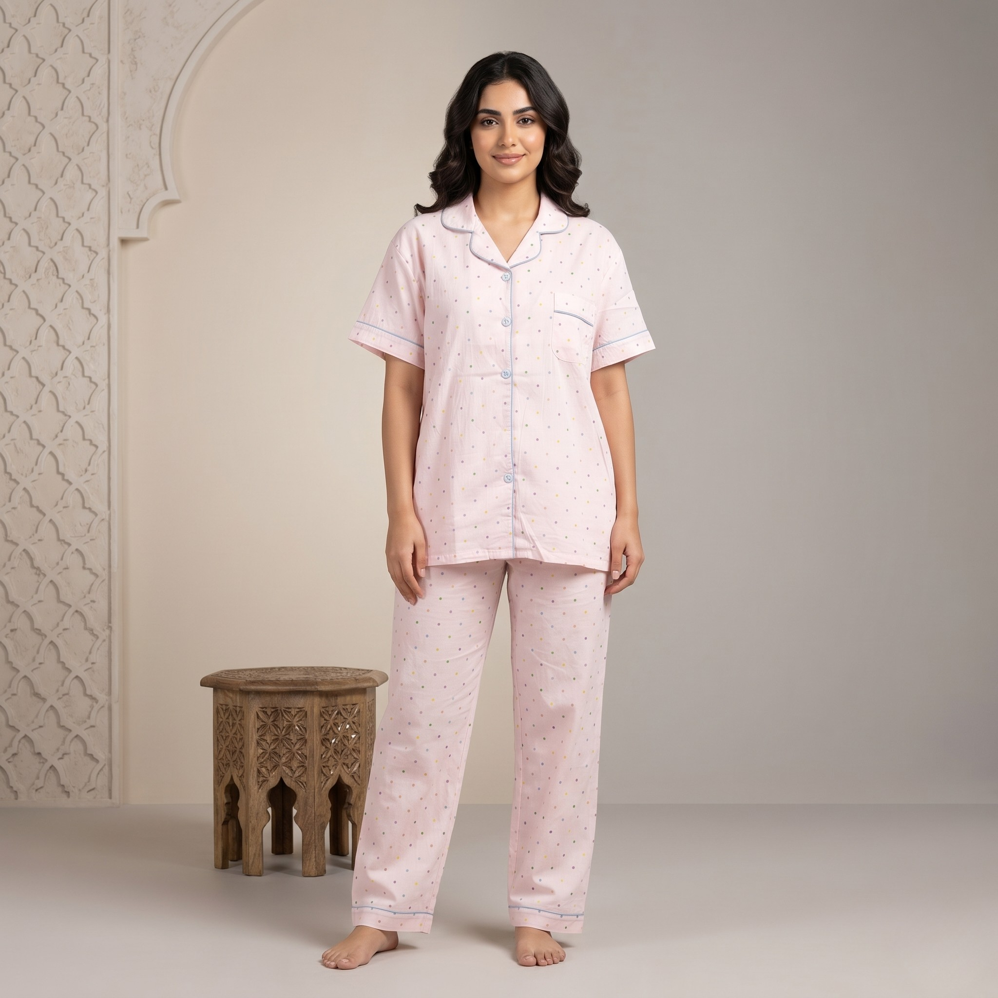 بيجامة نسائية قطن 707340