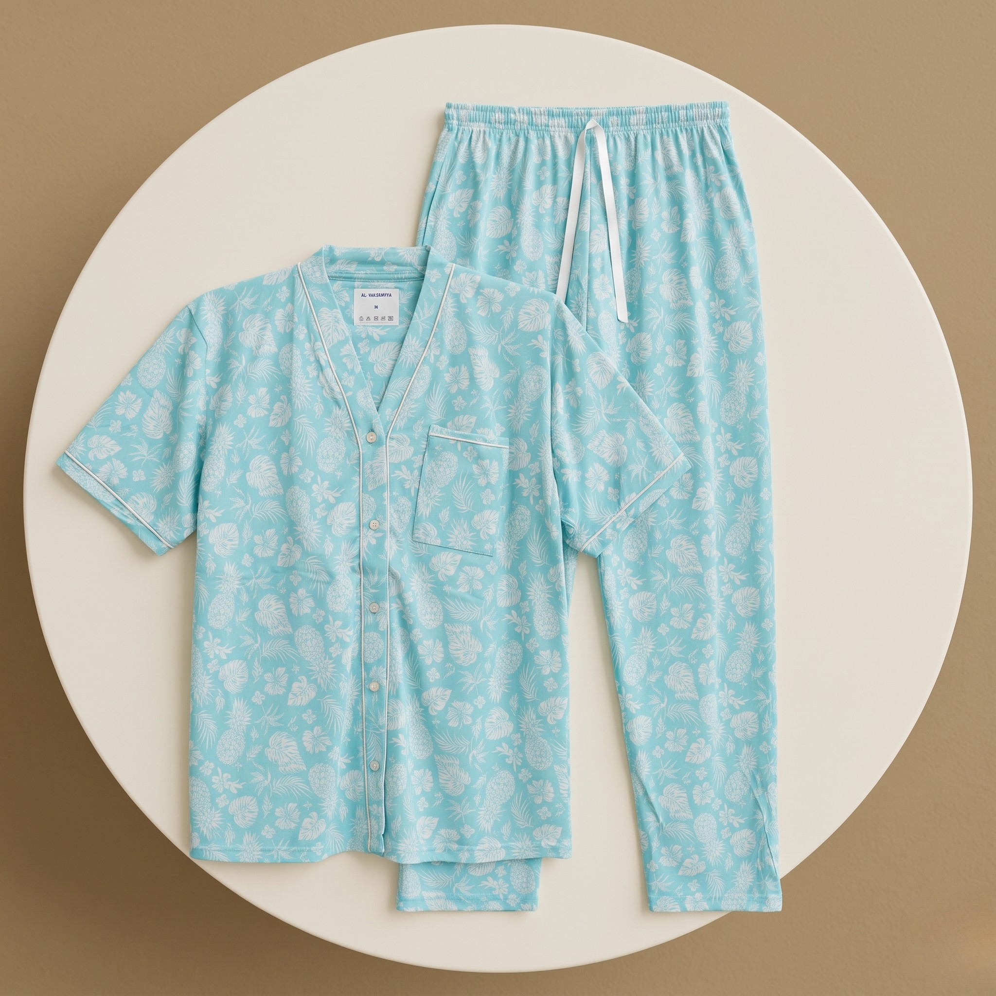 Womens Pajamas 2Pcs 3801