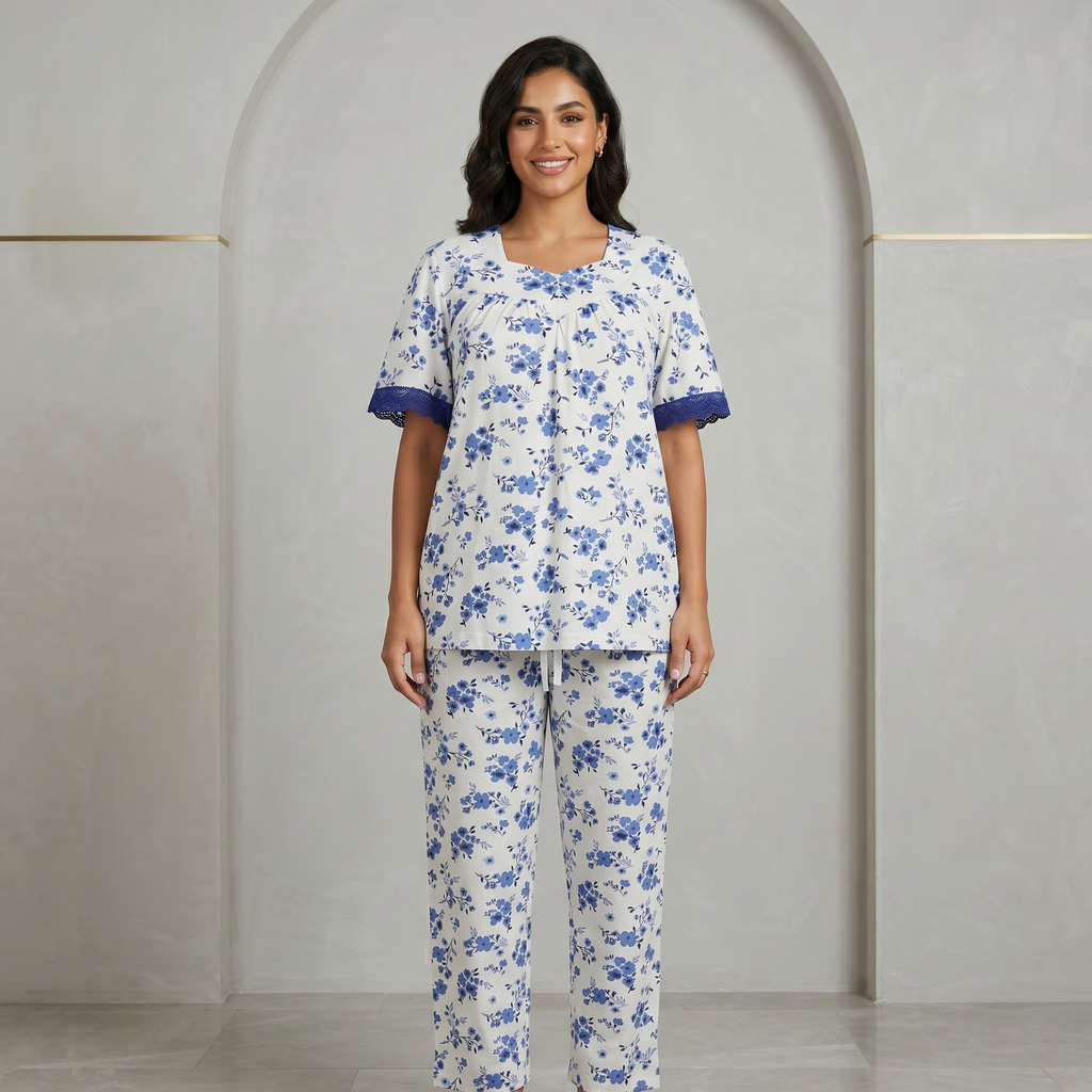 طقم بيجامة نسائية قطنية LS-78/39