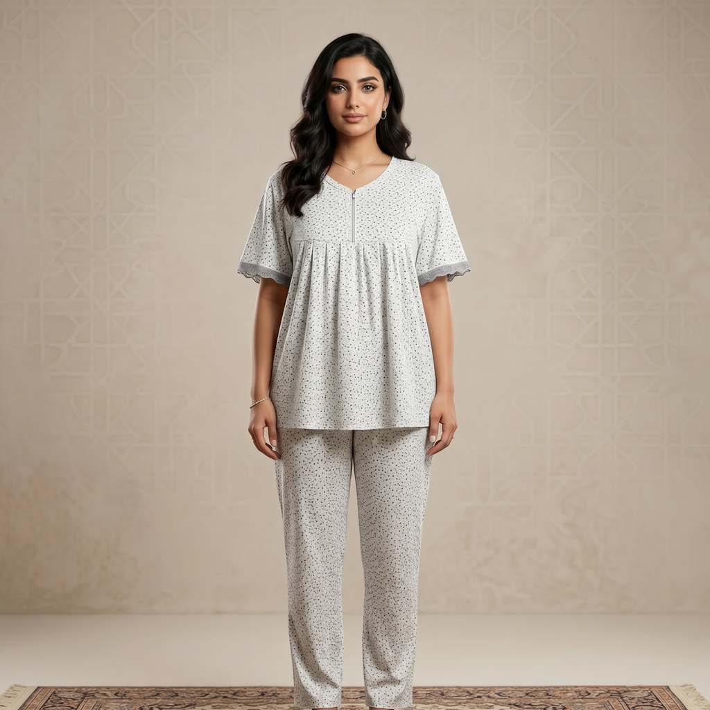 Womens Cotton Pyjama Set LS-78/J-42