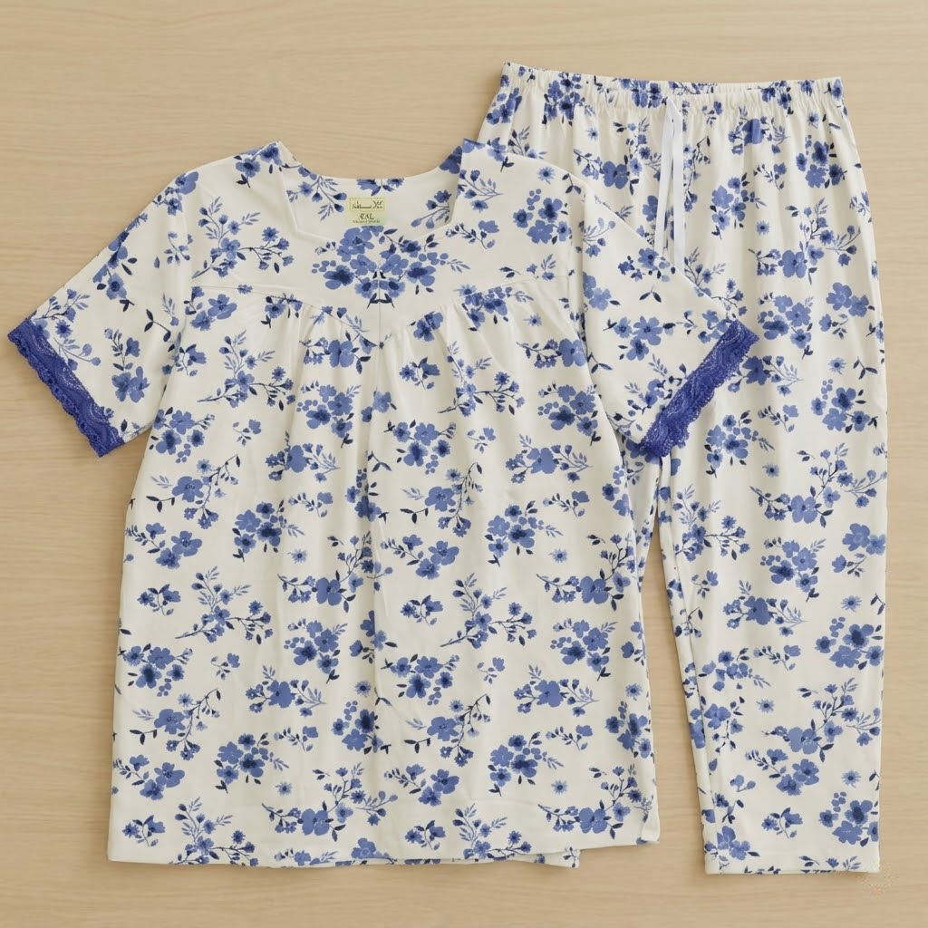 طقم بيجامة نسائية قطنية LS-78/39