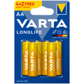 VARTA بطارية لونغ لايف AA 6 قطع