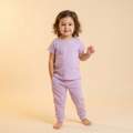 Pinkhearts Purple Kids H/S Pajamas