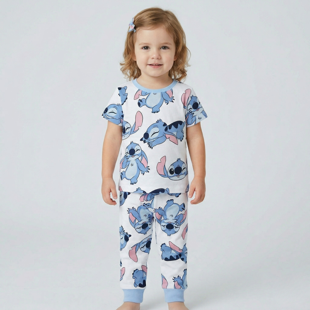 Cute Stitch Kids H/S Pajamas