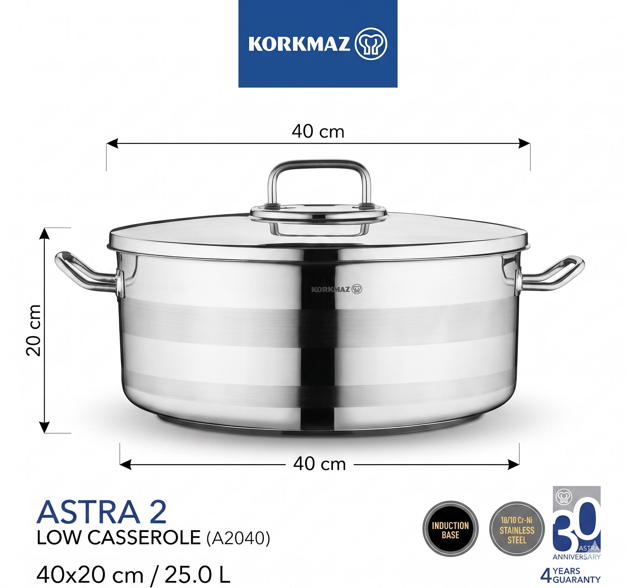 Stainless Steel Pot 25.0L A2040