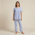 طقم بيجامة نسائية قطن بأكمام طويلة LS-108/39