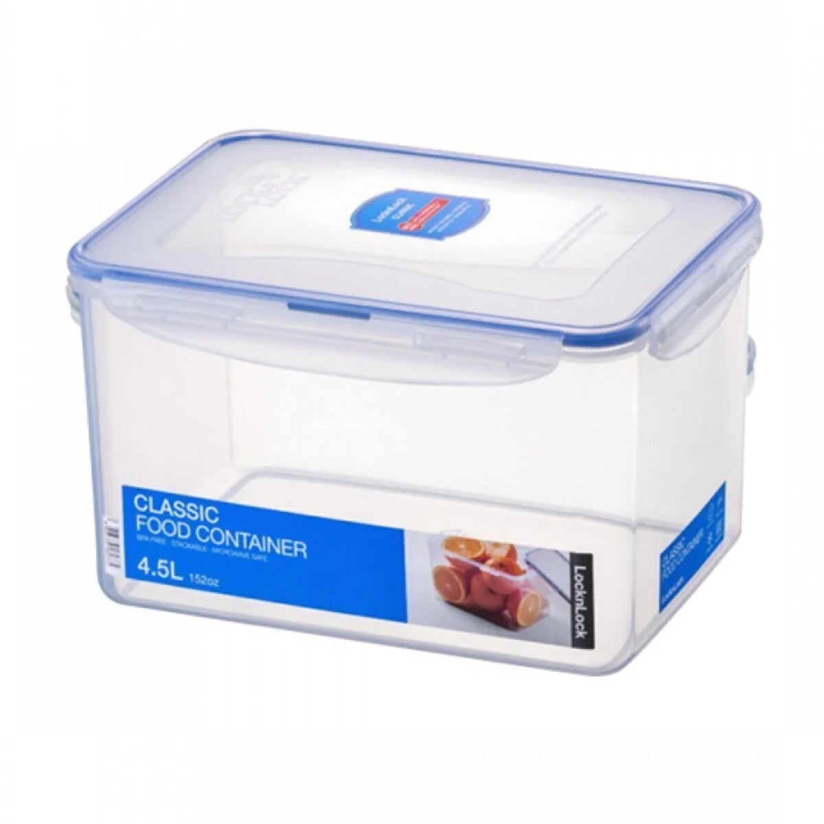 Deep rectangular plastic container 4.5 liter 827 HLL7514