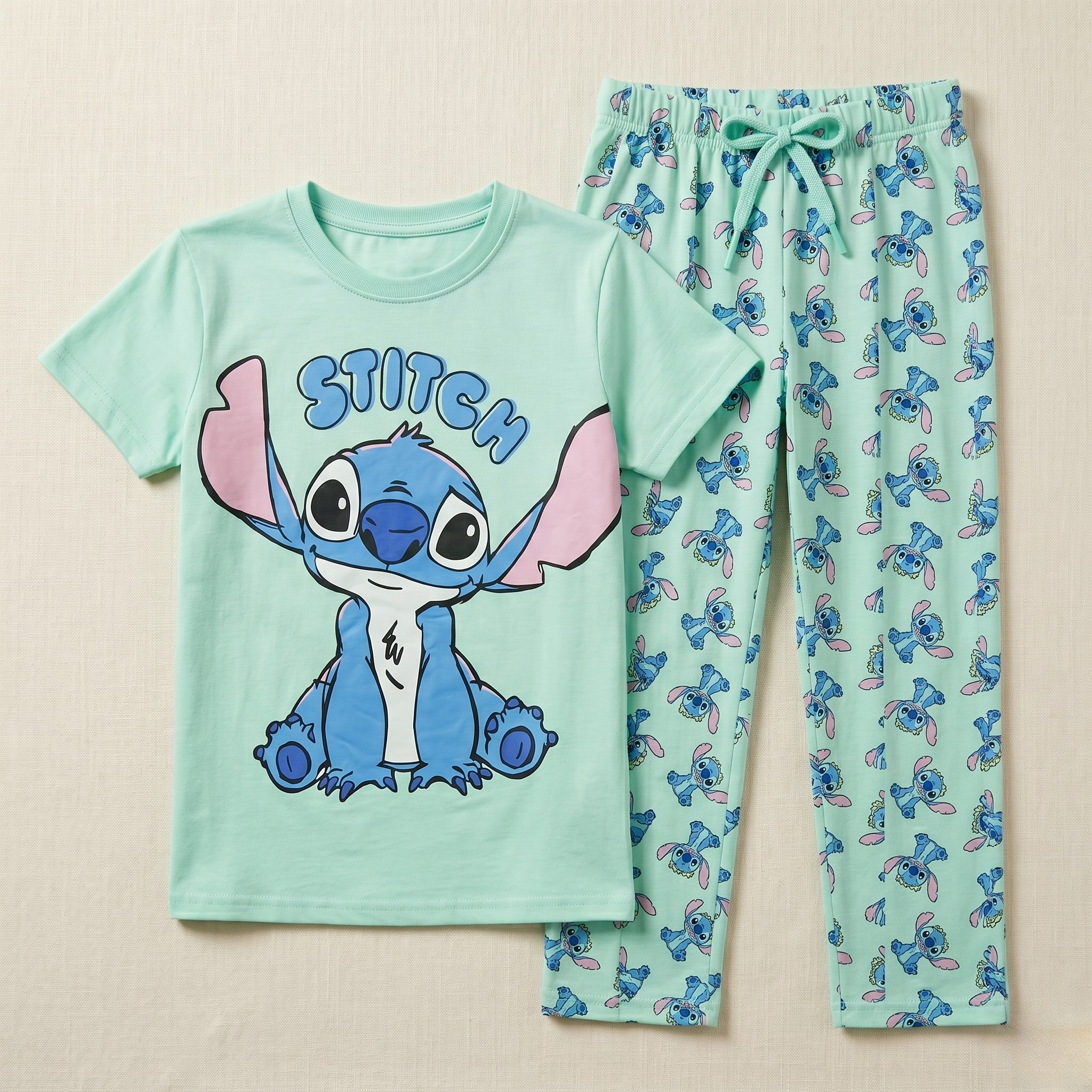 Stitch Pose Kids H/S Pajamas