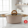 مقلاة LA-24128-28CM بغطاء