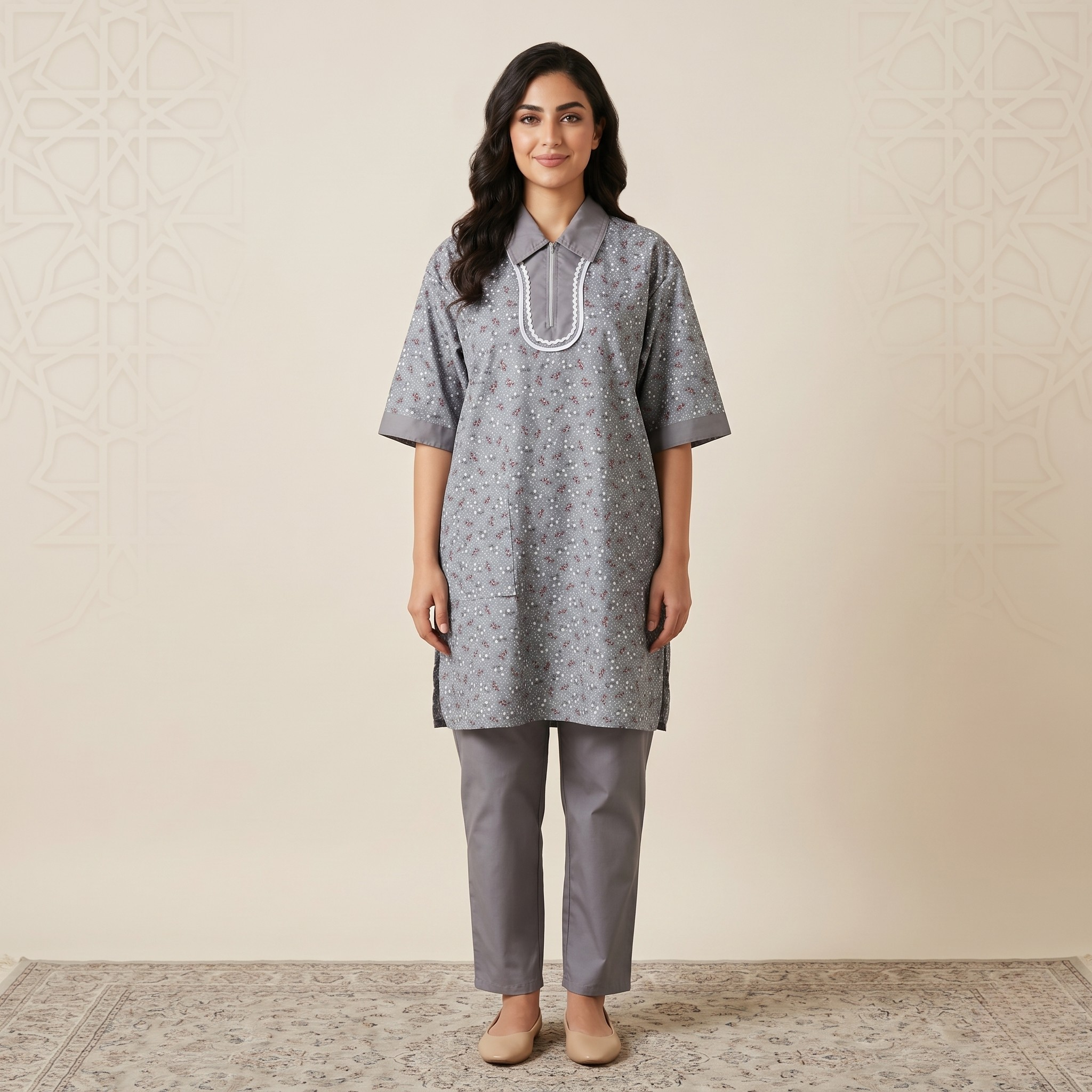 Printed Khaddama 2Pcs H/S Jumbo 014