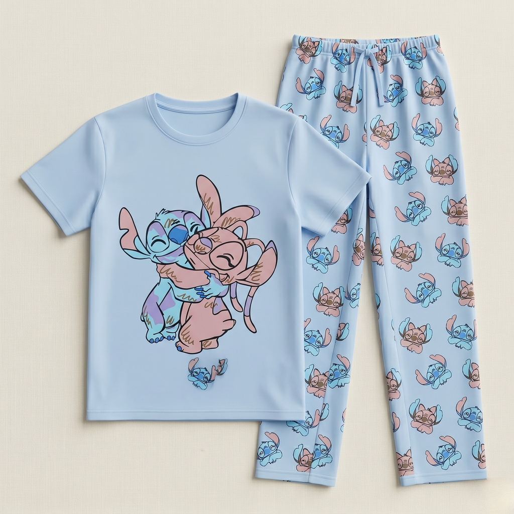 Stitch Hug Kids H/S Pajamas