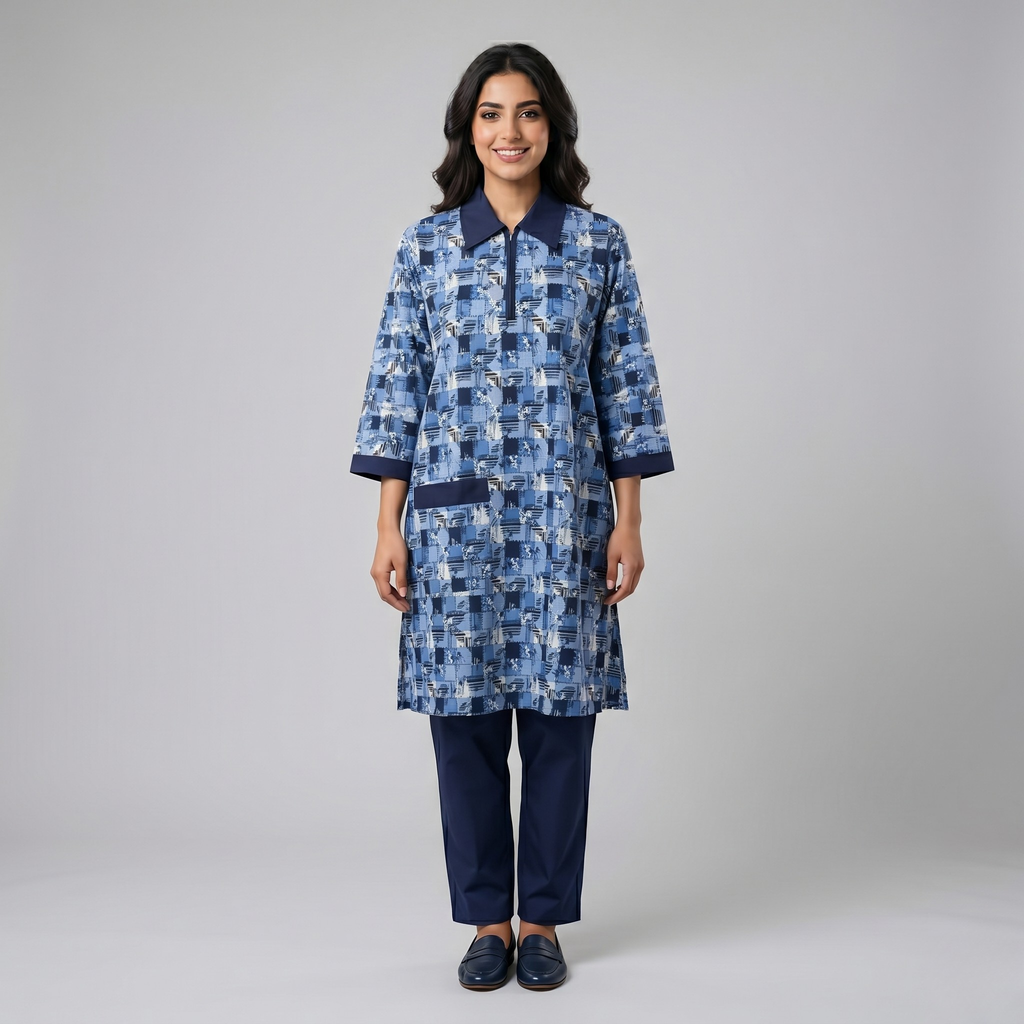 Printed Khaddama 2Pcs L/S 006