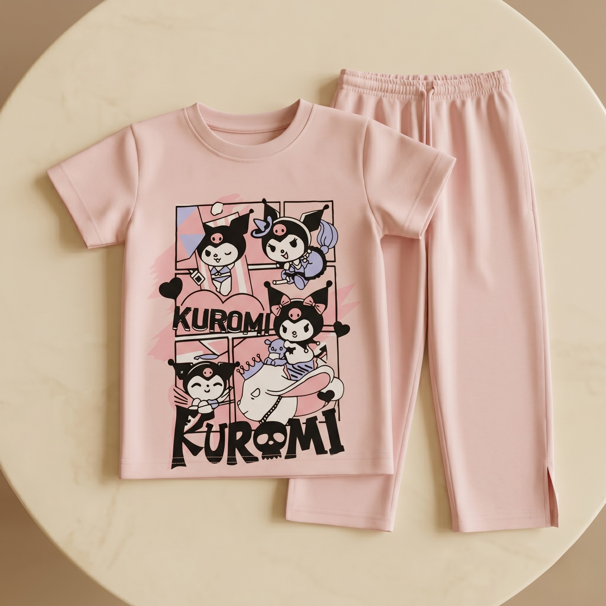Kuromi Fly Kids H/S Pajamas
