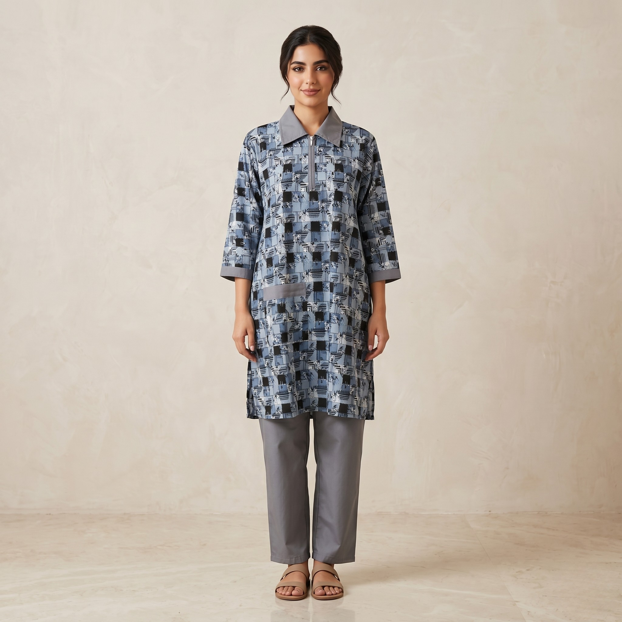 Printed Khaddama 2Pcs L/S 006