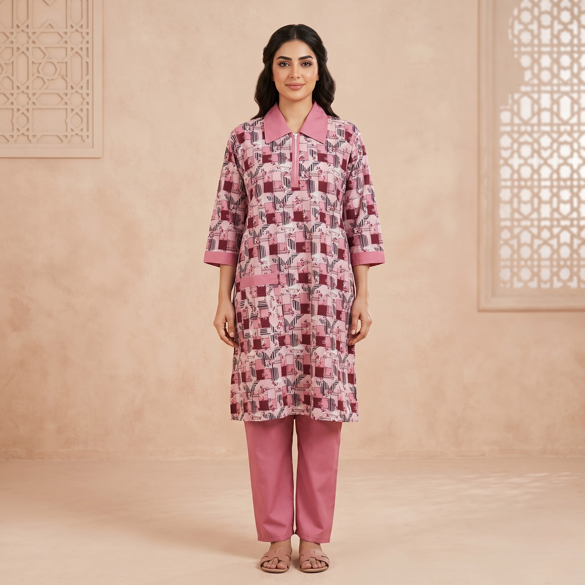 Printed Khaddama 2Pcs L/S 006