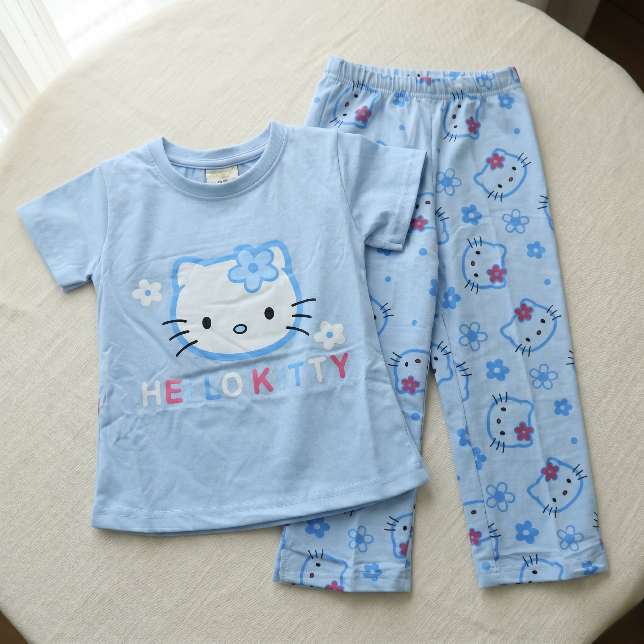 Flower Kitty Kids H/S Pajamas