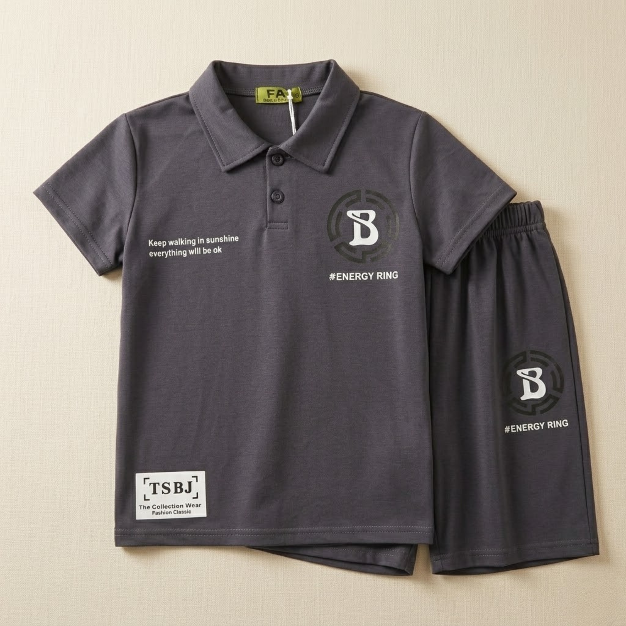 Kids H/S (W/Shorts) FR-907C