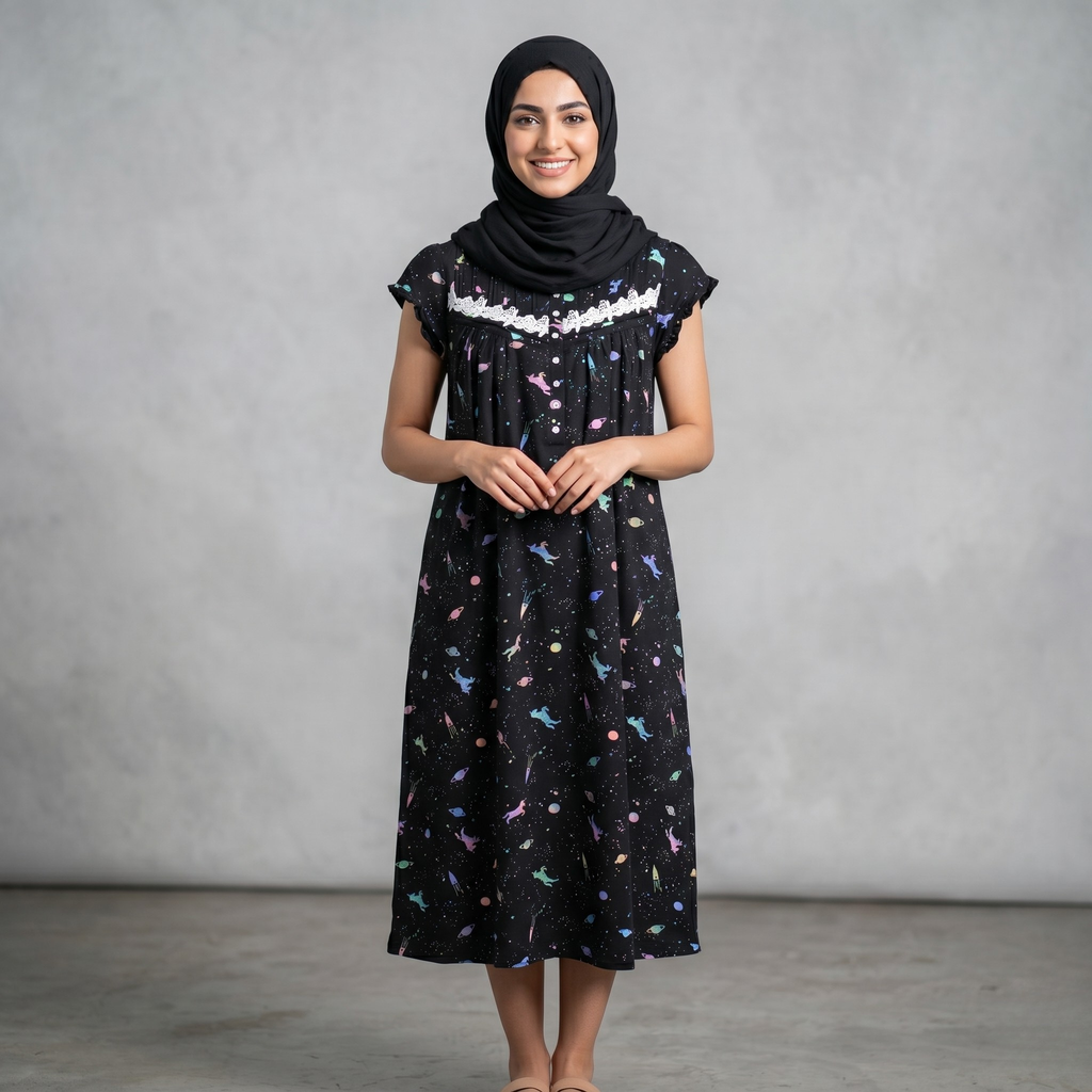 Galaxy Unicorn Womens Midi