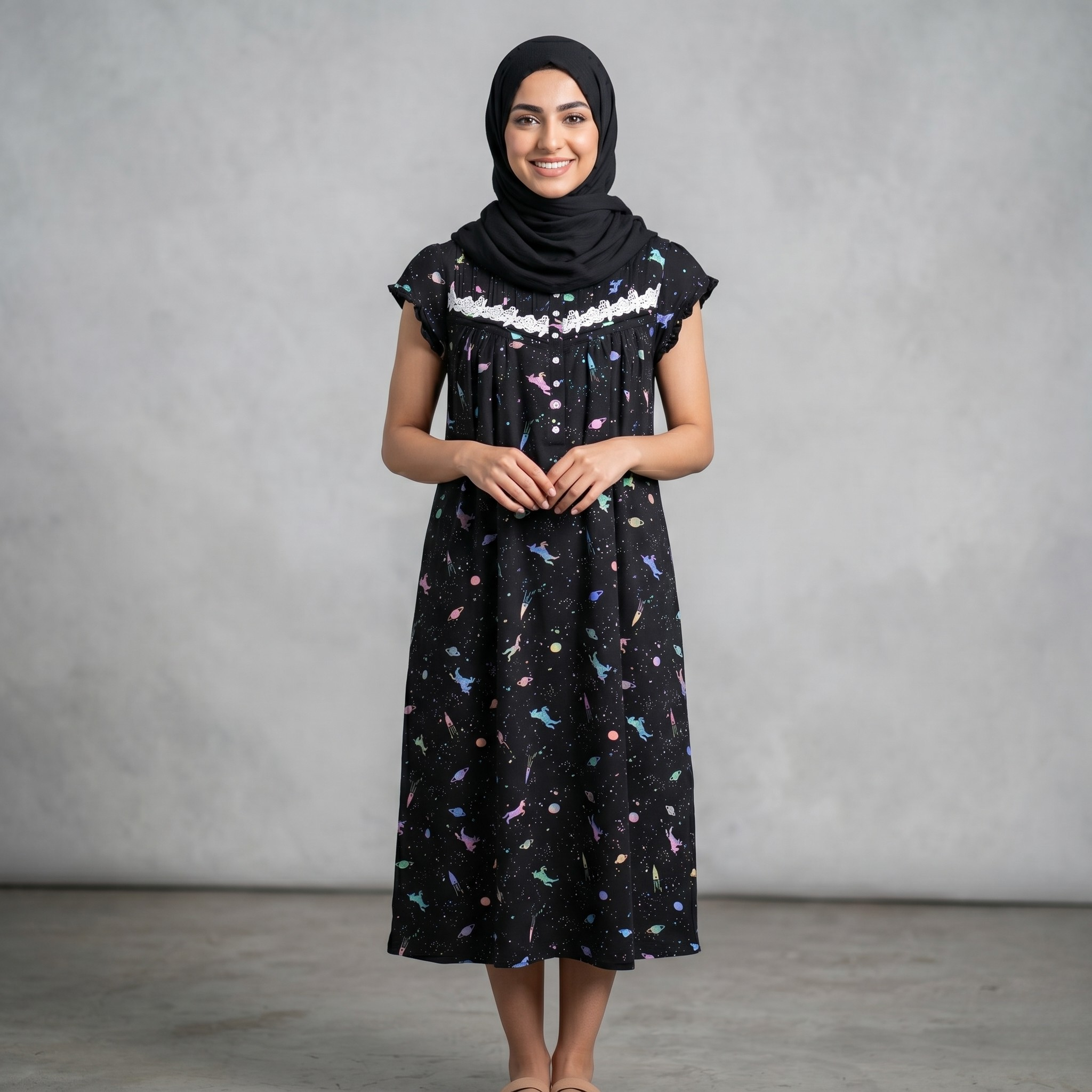 Galaxy Unicorn Womens Midi