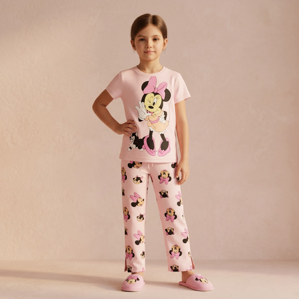 Minnie Cat Kids H/S Pajamas