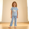 Flower Kitty Kids H/S Pajamas