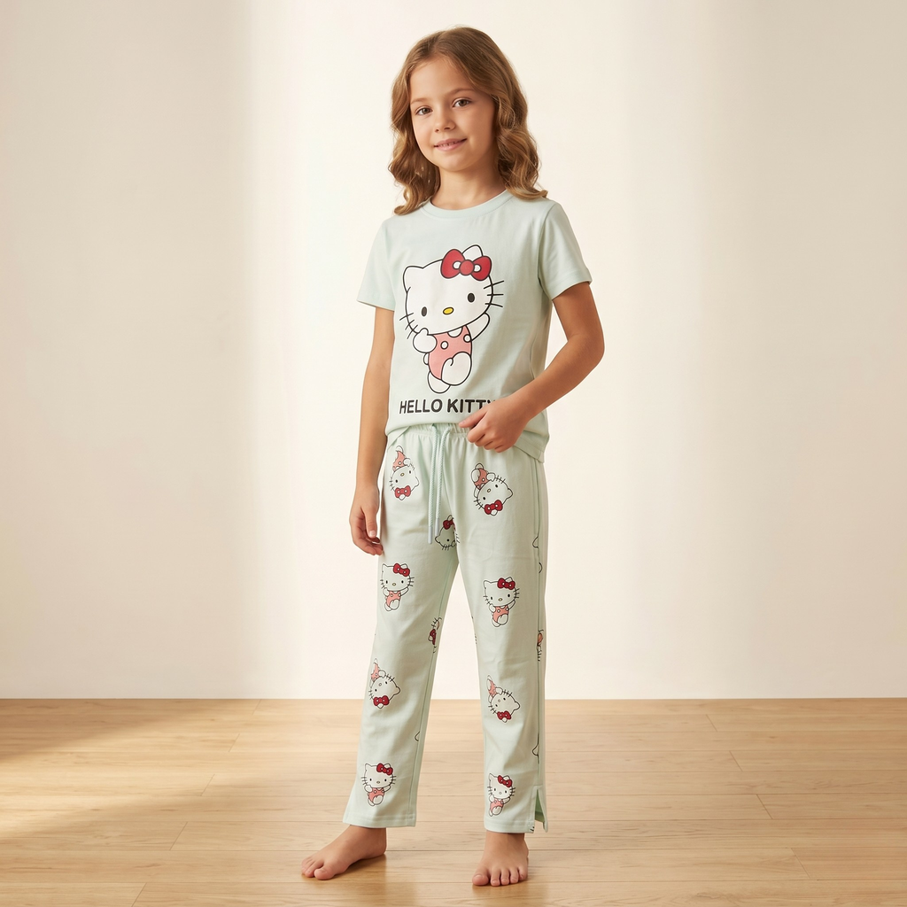 Kitty Dancing Kids H/S Pajamas