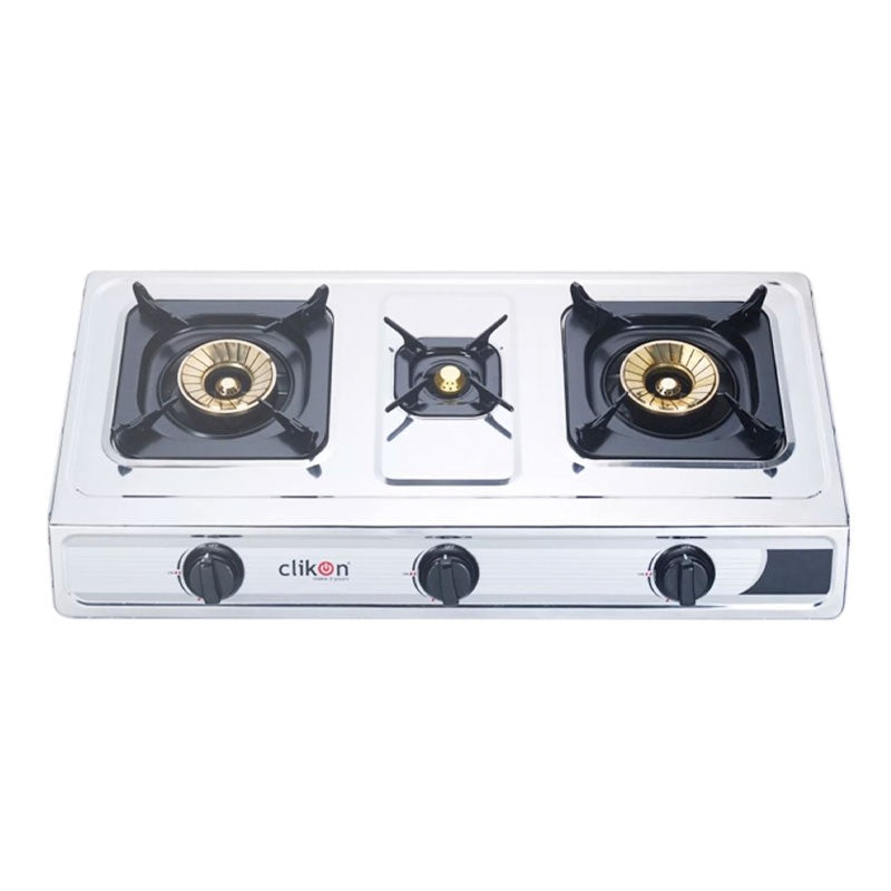 CK4253 STAINLESS STEEL GAS STOVE 3 BURNER