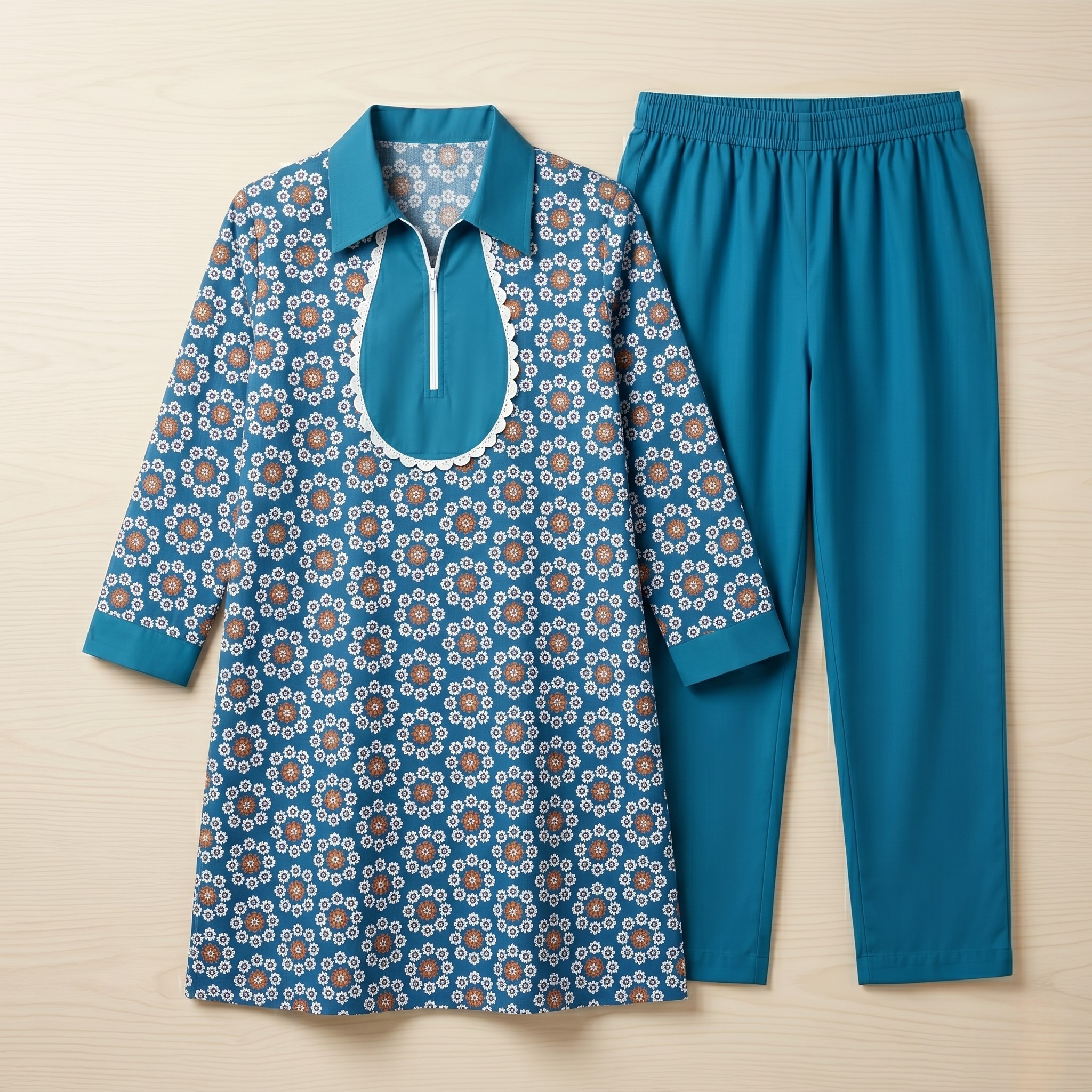 Printed Khaddama 2Pcs L/S 001