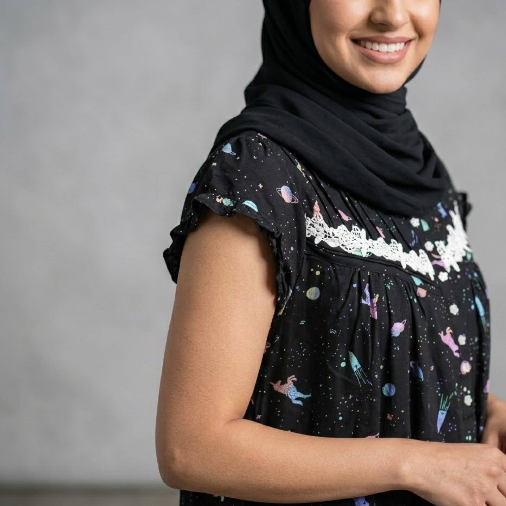 Galaxy Unicorn Womens Midi