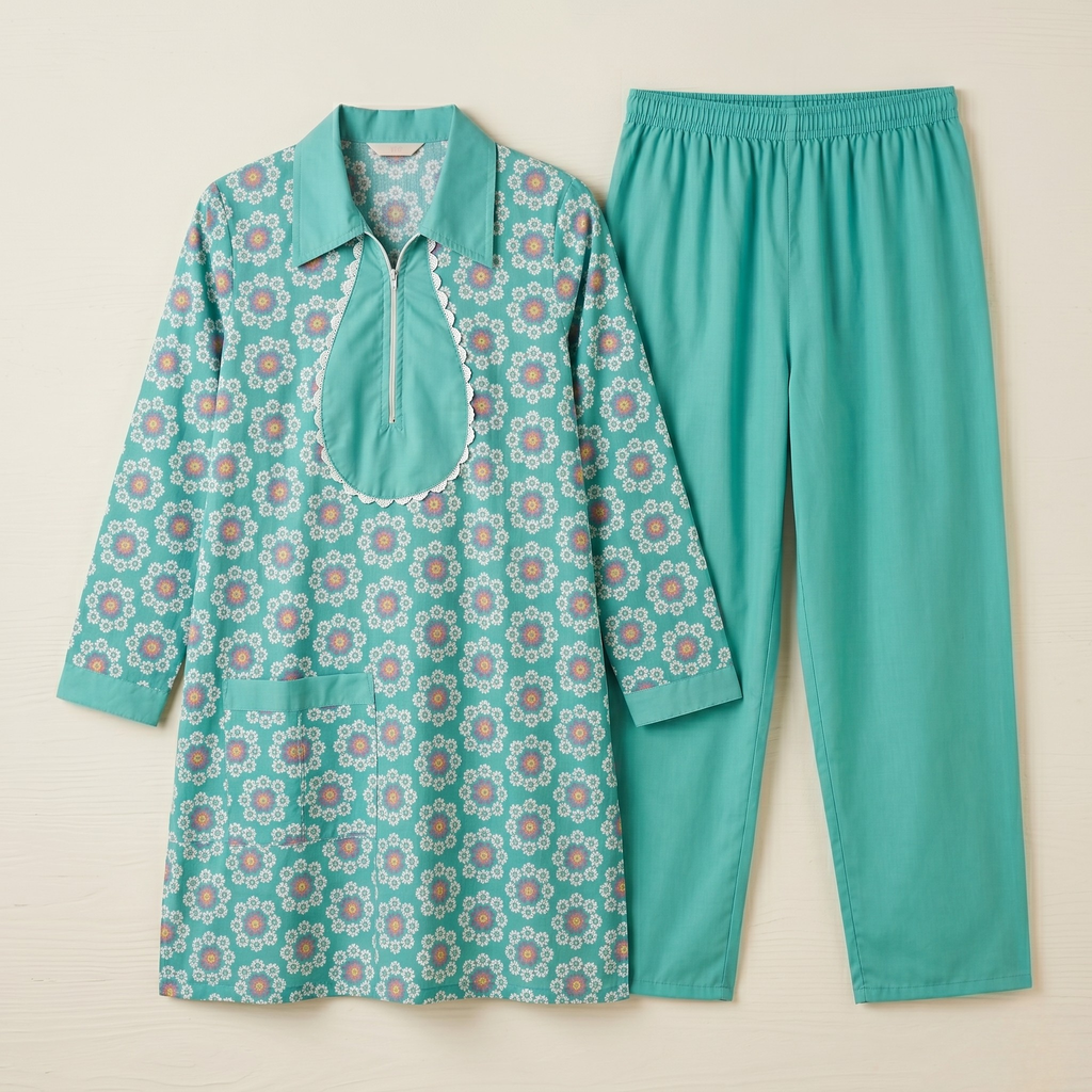 Printed Khaddama 2Pcs L/S 001