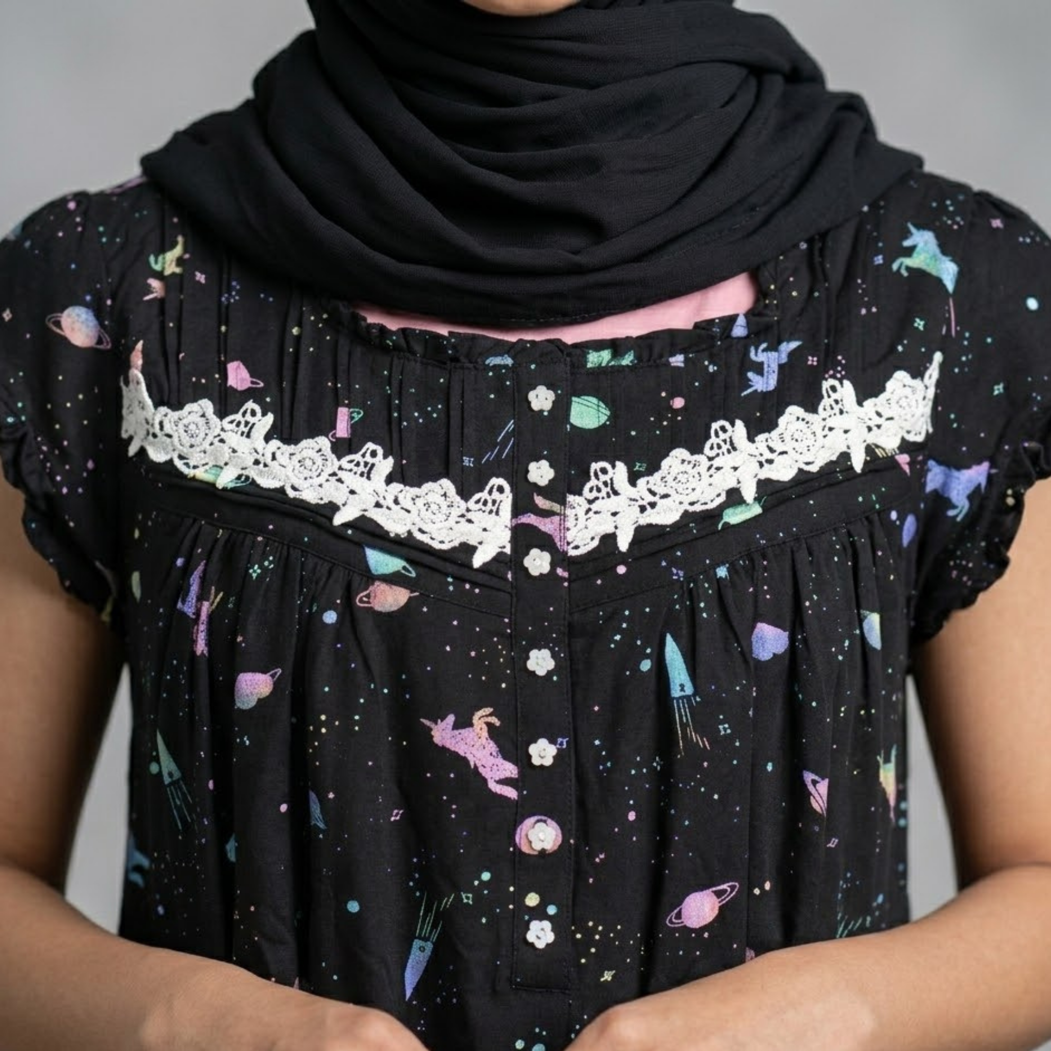 Galaxy Unicorn Womens Midi