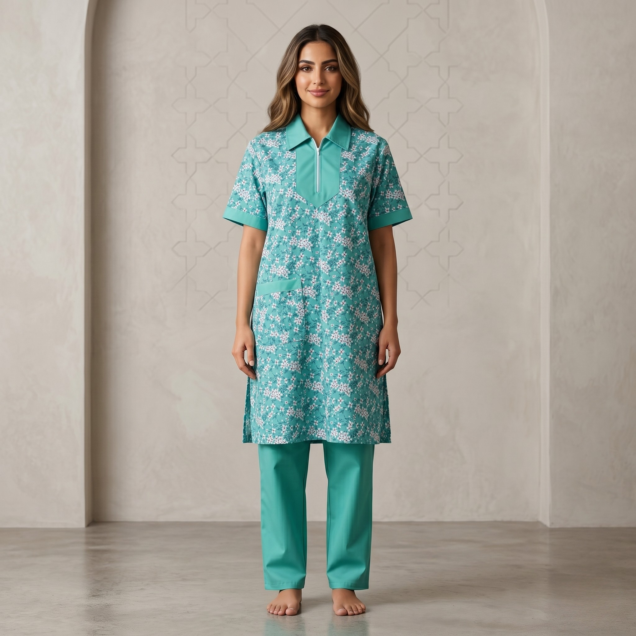 Printed Khaddama 2Pcs H/S 004