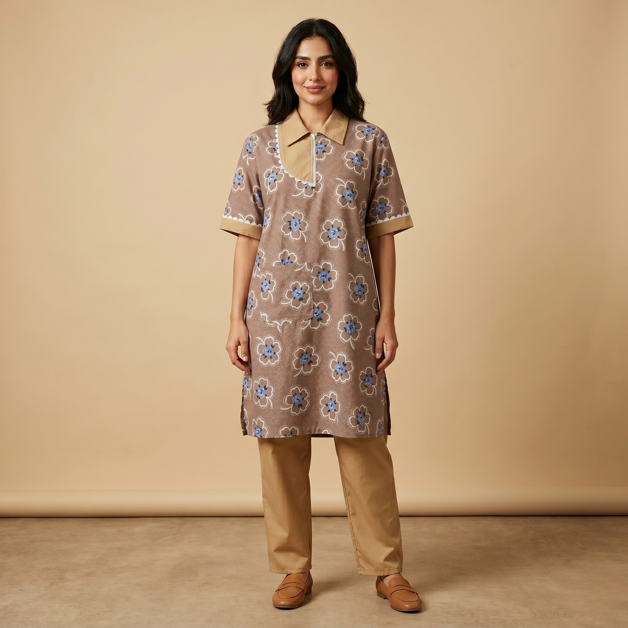 Printed Khaddama 2Pcs L/S Jumbo 005