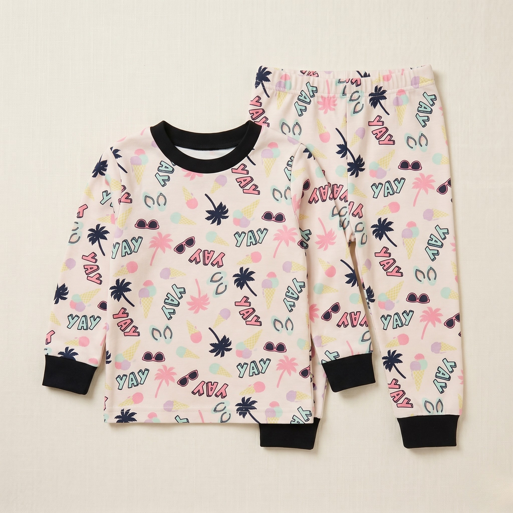 Yay Beach Kids L/S Pajamas