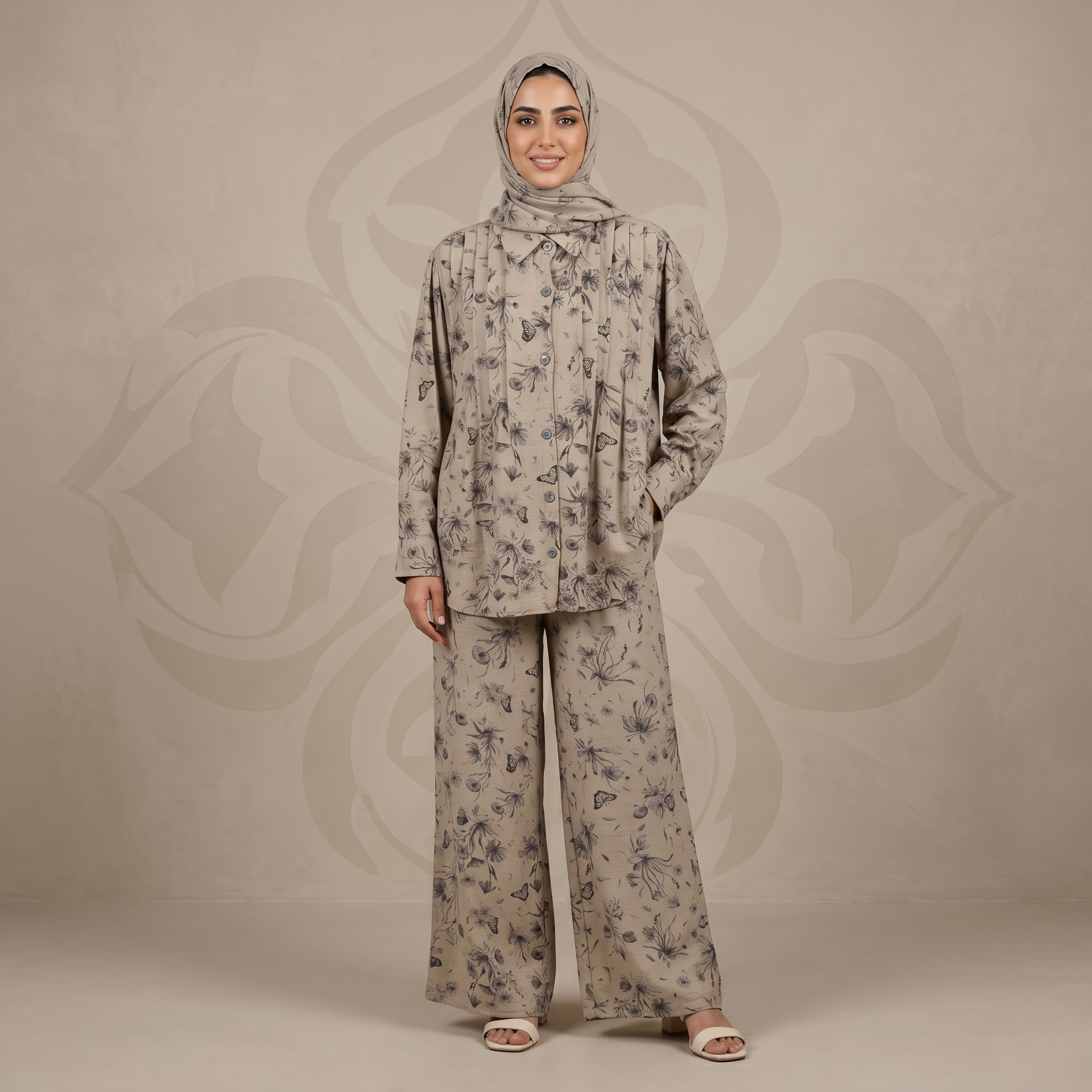 Womens Pajamas 3pc Shella Set AP169