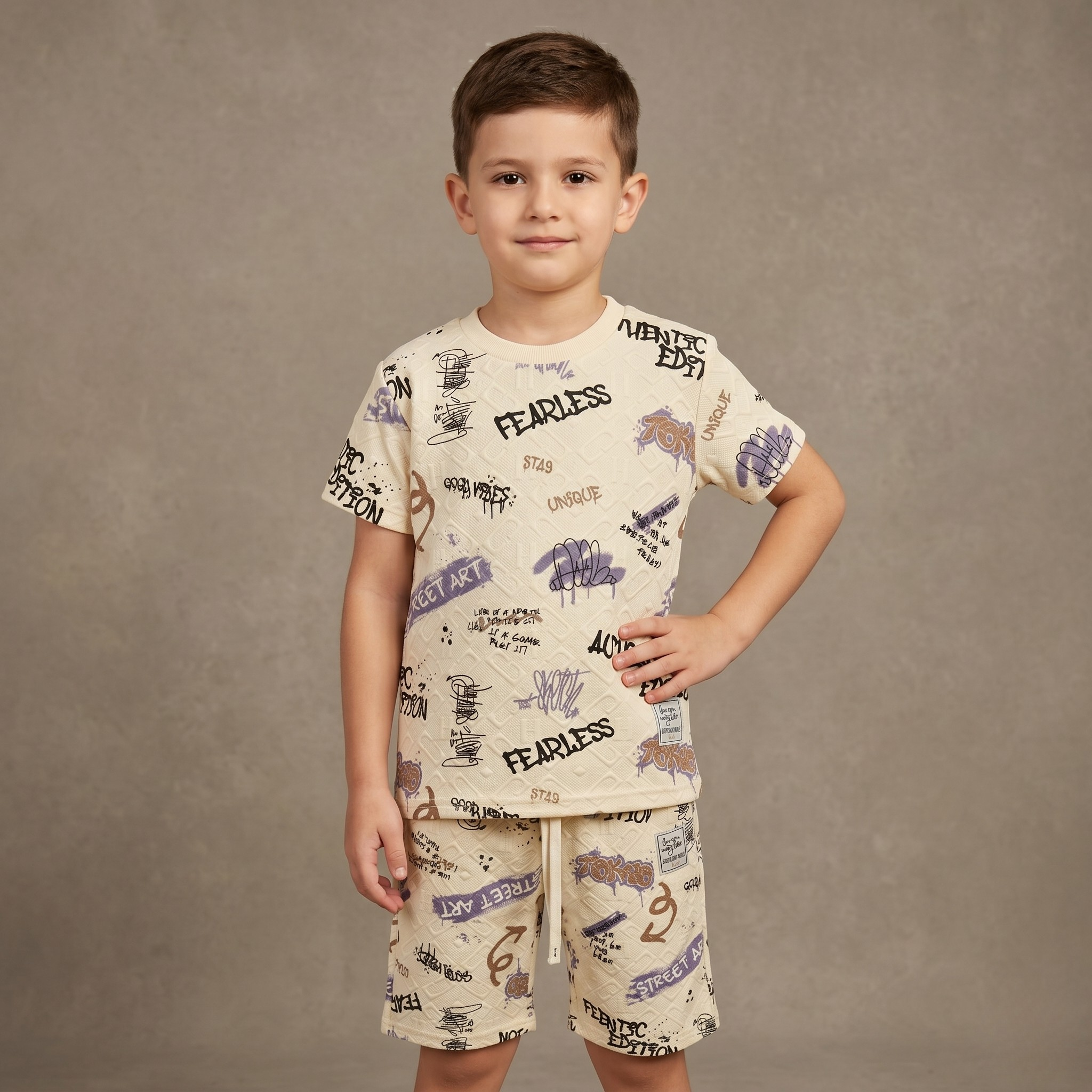 Boys H/S (w/shorts) 6137C