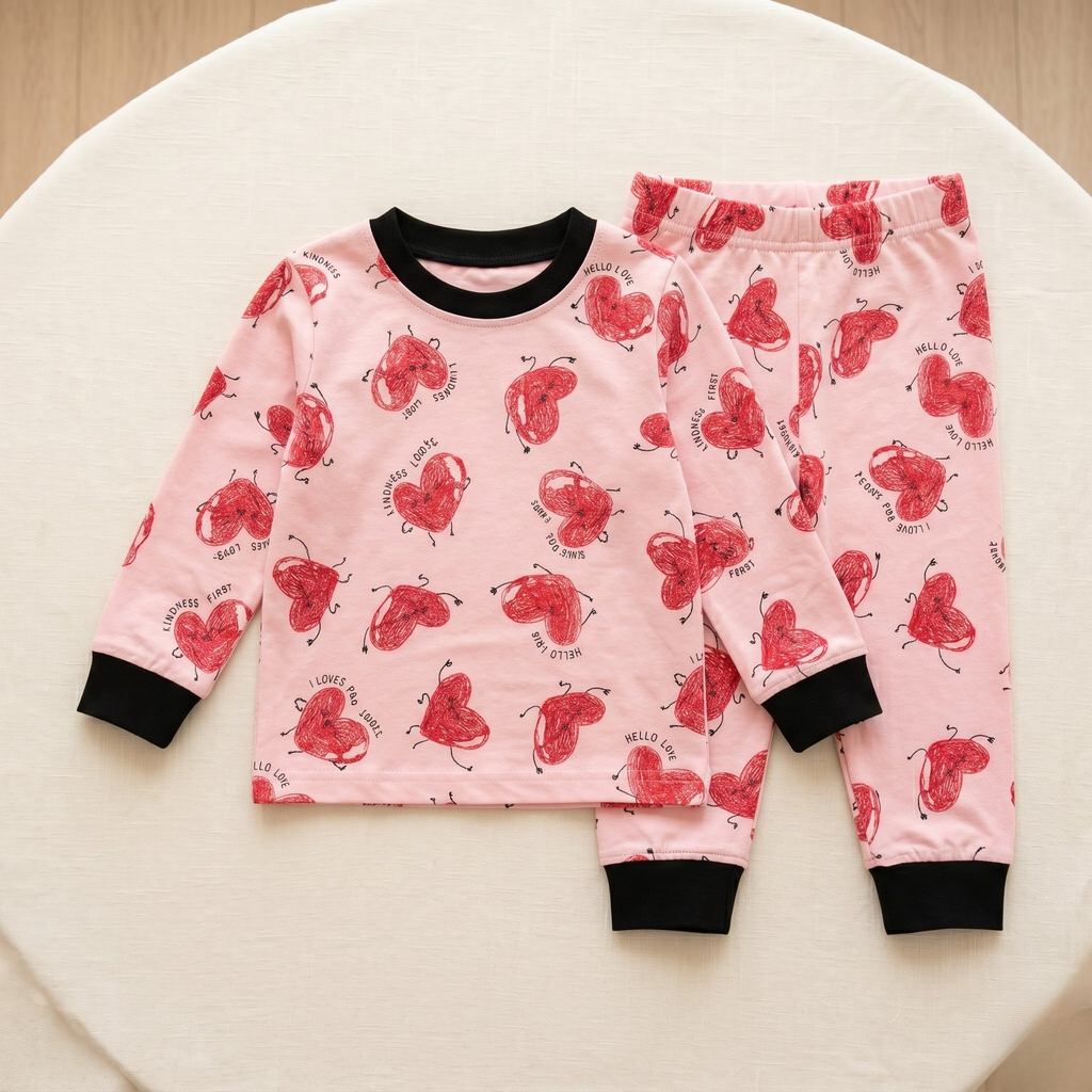 Kindness Hearts Kids L/S Pajamas