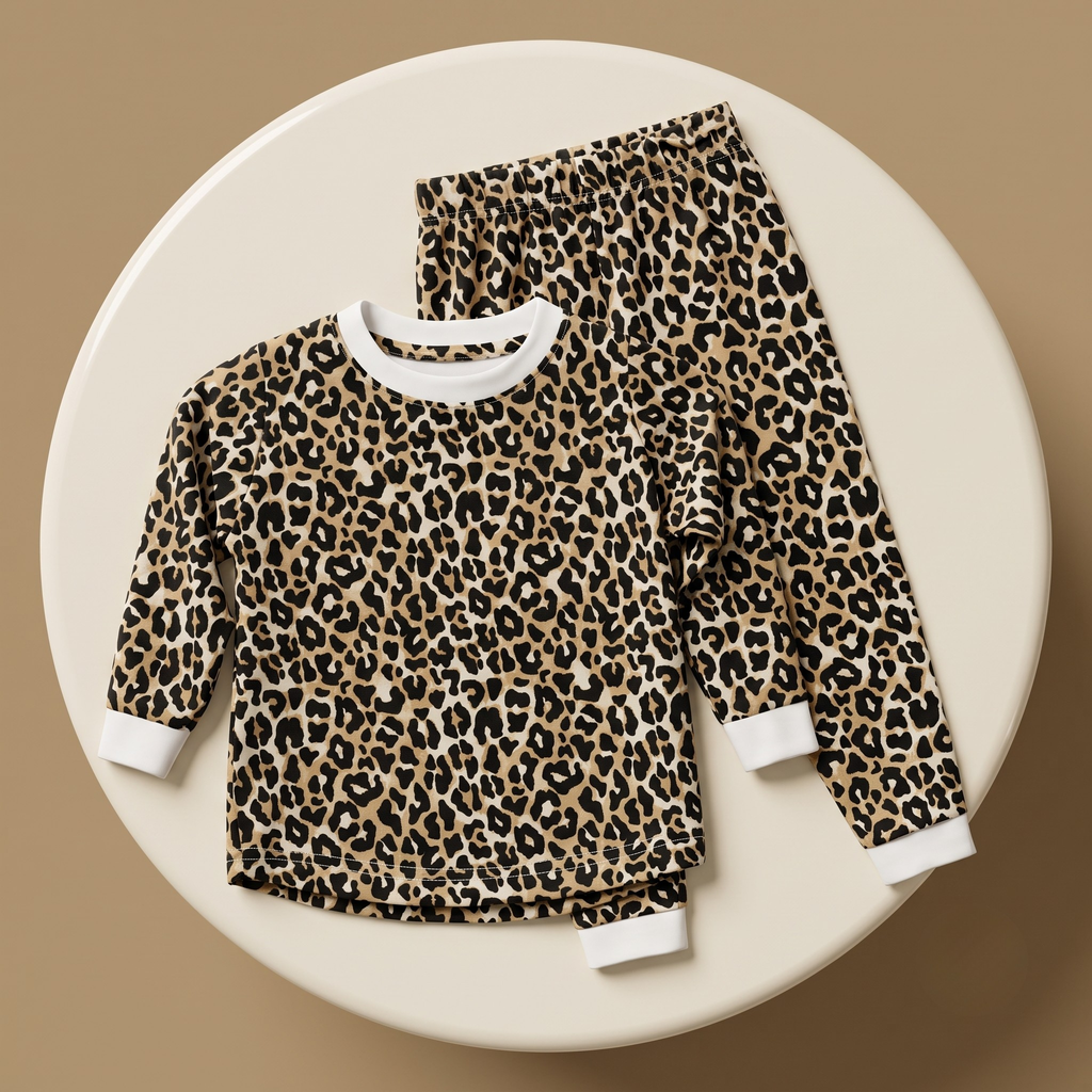 Leopard Skin L/S Pajamas