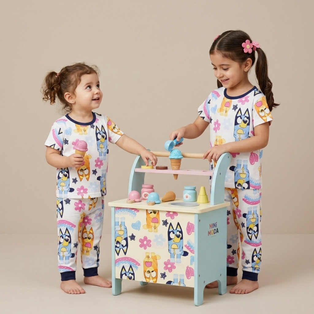 Bluey Flowers H/S Pajamas
