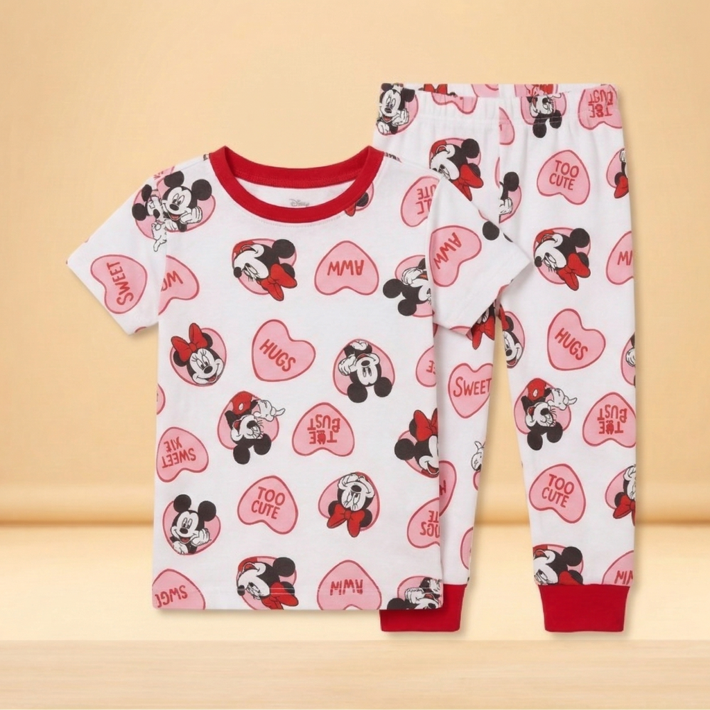 Aww Minnie Hearts Kids H/S Pajamas