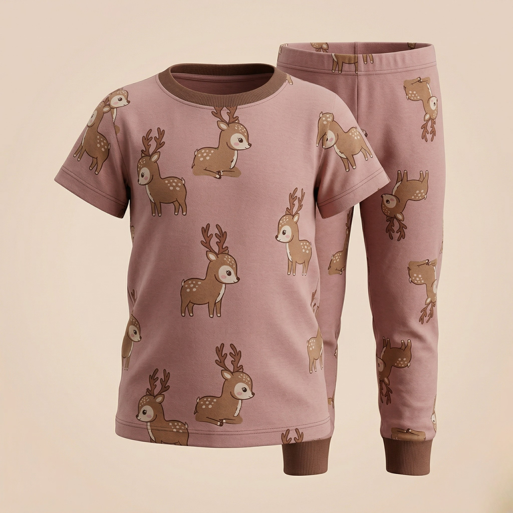 Baby Deer Kids H/S Pajamas