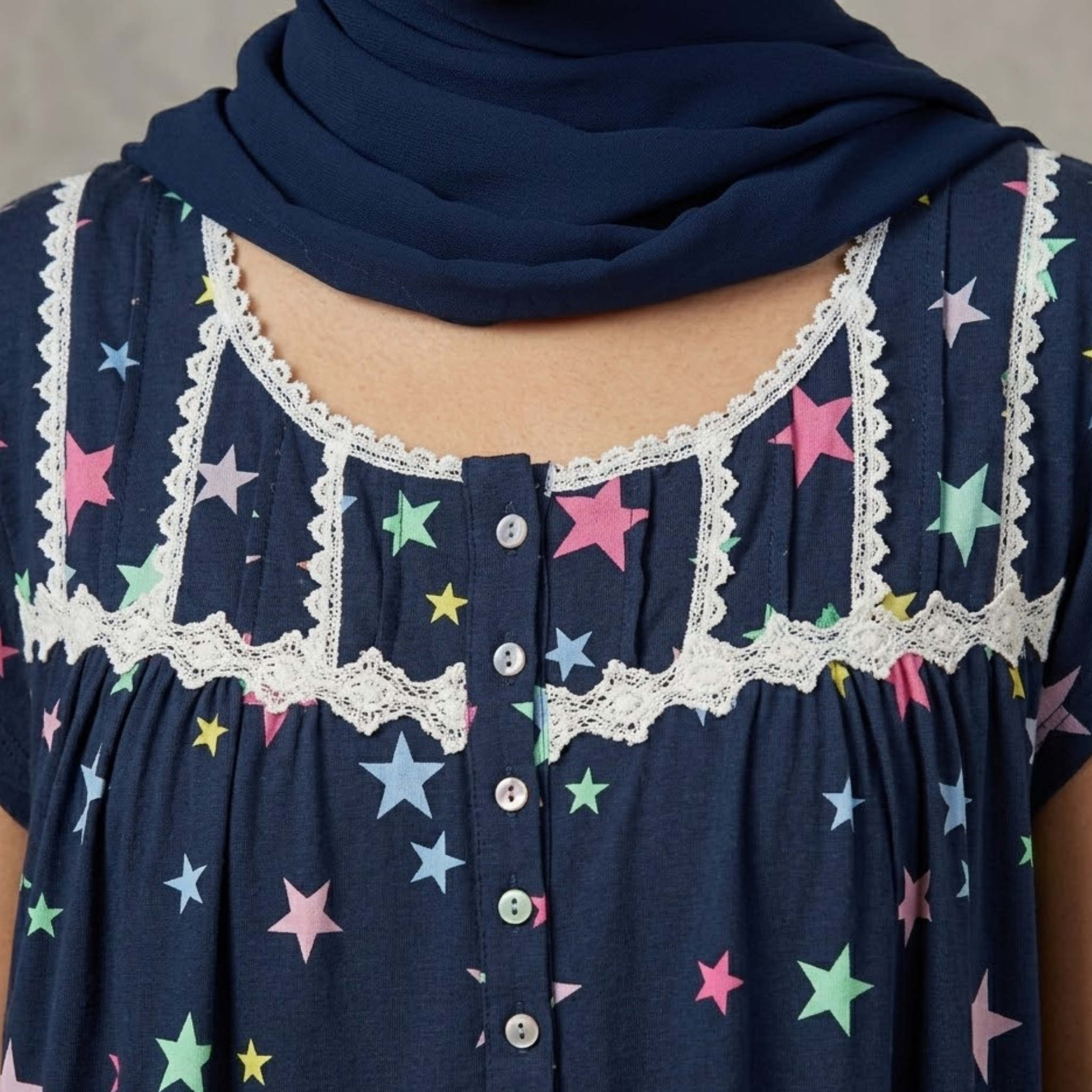 Stars DarkBlue Womens Midi