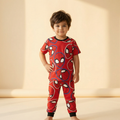 Spider Face Glow Kids H/S Pajamas