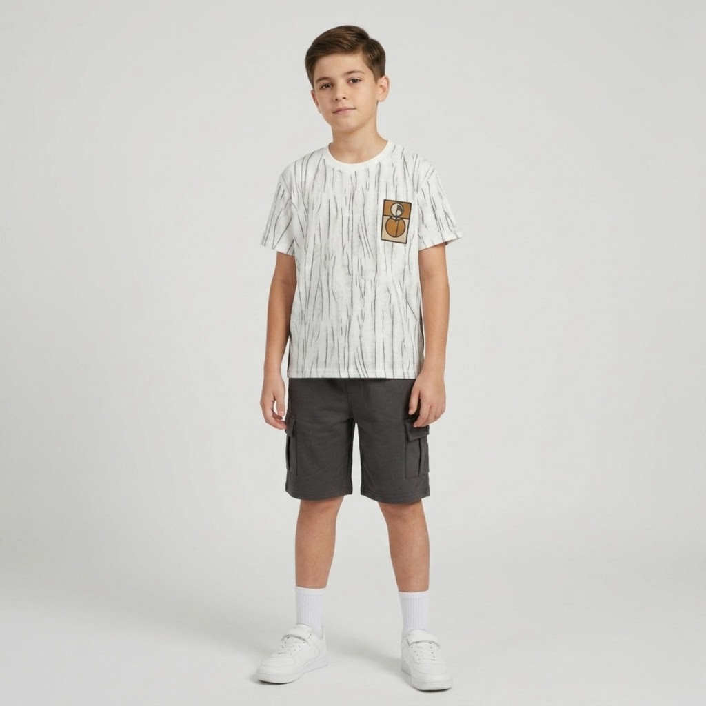 Boys H/S (w/shorts) 6389B