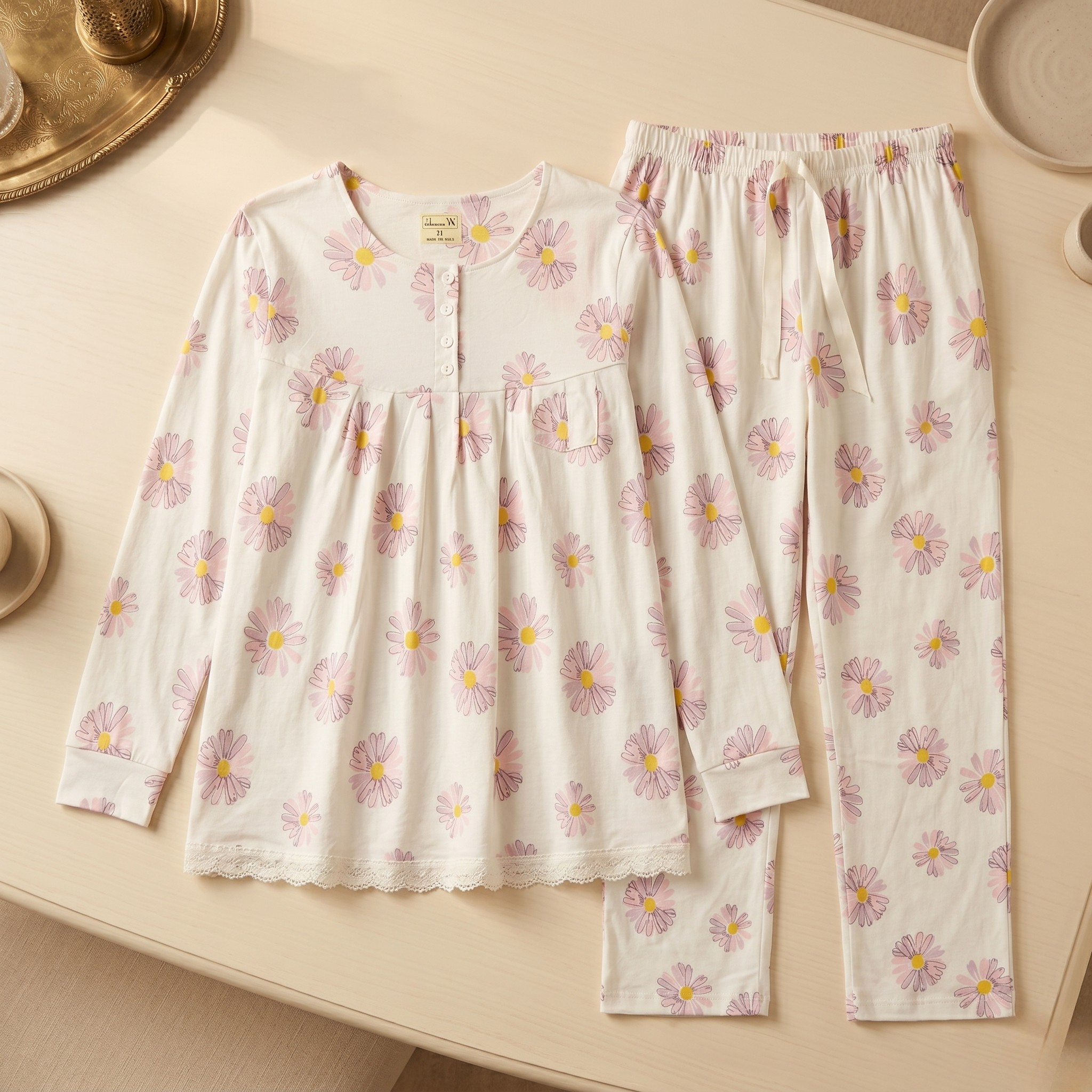 Womens Cotton Pyjama Set LS-108/31
