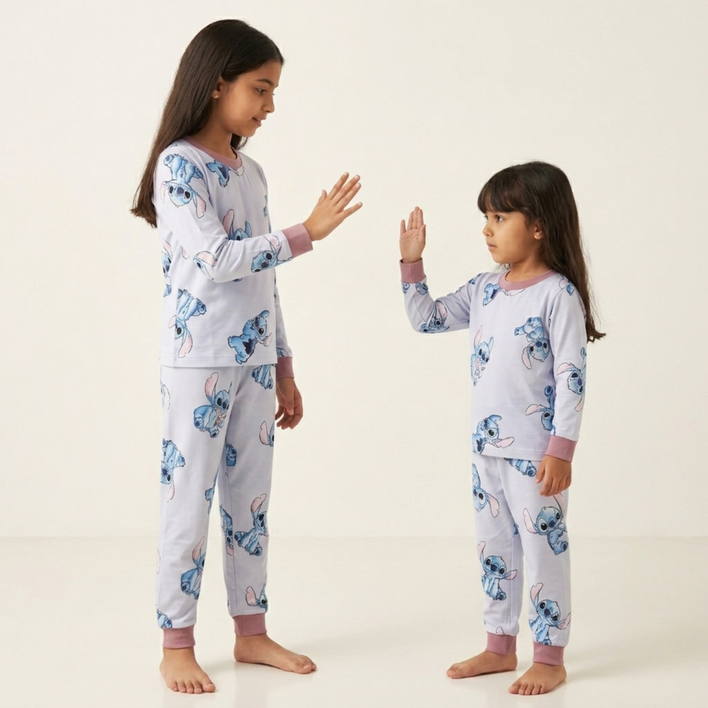 Stitch Icecream Kids L/S Pajamas