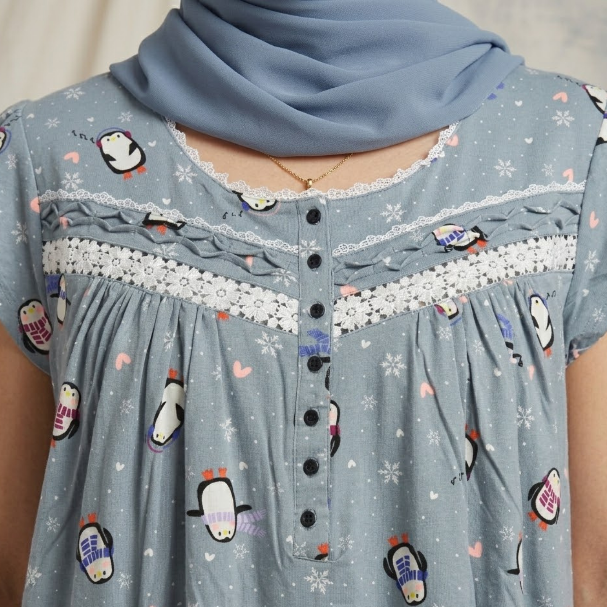 Winter Penguins Womens Midi