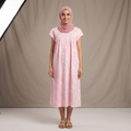 White Spots Pink Womens Midi