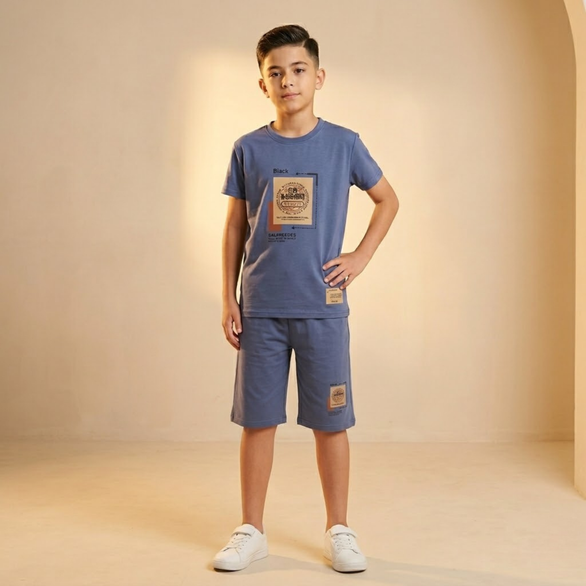 Kids H/S (W/Shorts) FR-919C